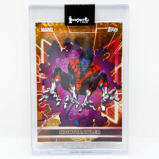 2026 Topps Marvel Neon Nightcrawler Gold Sparkle Foil 30/50