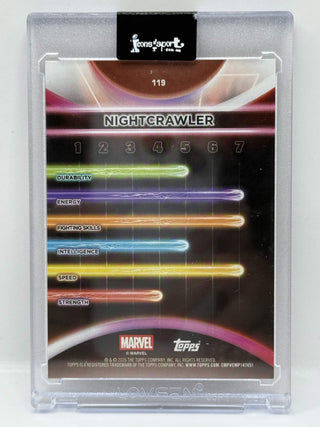 2026 Topps Marvel Neon Nightcrawler Gold Sparkle Foil 30/50