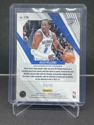 2023-24 Panini Phoenix Jalen Williams Blue 03/35