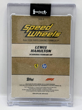 2026 Topps Chrome F1 Lewis Hamilton Speed Wheels #SW-8 (B)