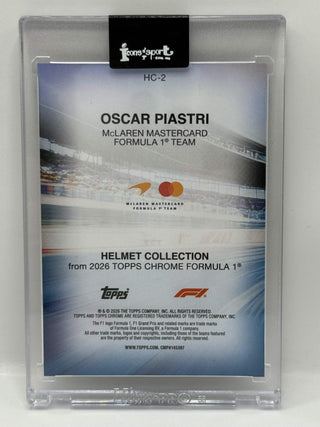 2026 Topps Chrome F1 Oscar Piastri Helmet Collection #HC-2