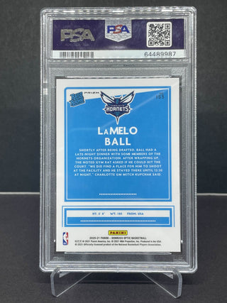 2020 Donruss Optic LaMelo Ball Purple Pulsar Rated Rookie PSA Mint 9