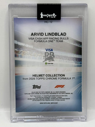 2026 Topps Chrome F1 Arvid Lindblad Helmet Collection Rookie #HC-12