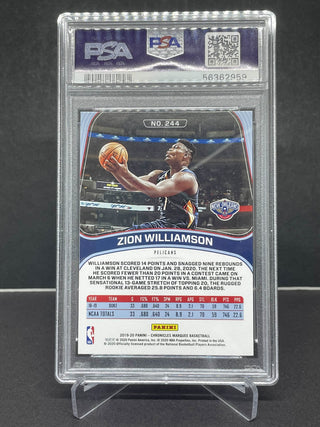 2019 Panini Chronicles Zion Williamson RC PSA Mint 9