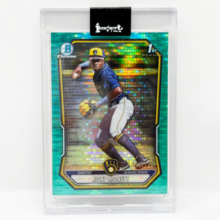 2026 Topps Bowman Chrome Ricky Moneys 1st Bowman Aqua Pulsar Refractor 125/125