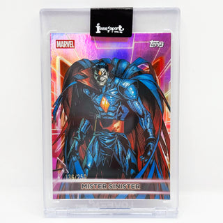 2026 Topps Marvel Neon Mister Sinister Pink Foil 136/250