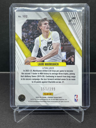 2023-24 Panini Phoenix Lauri Markkanen Red/Yellow 151/199