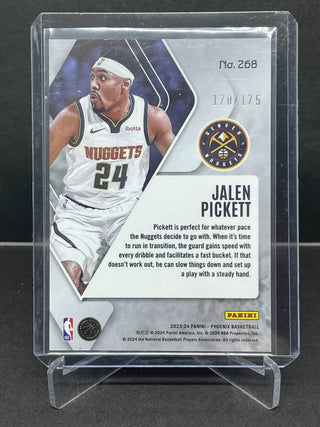 2023-24 Panini Phoenix Jalen Pickett Pink RC 170/175