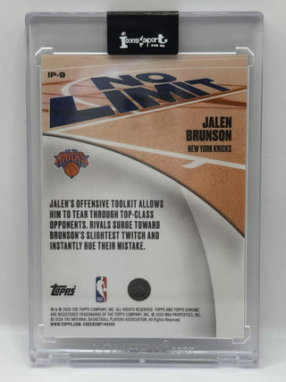 2025-26 Topps Chrome Update Jalen Brunson No Limit #IP-9