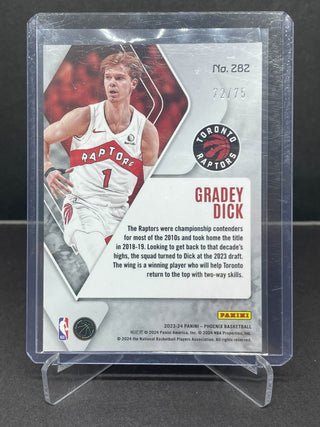 2023-24 Panini Phoenix Gradey Dick RC International Red Scope 72/75