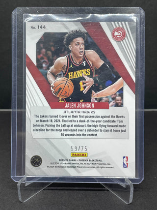 2023-24 Panini Phoenix Jalen Johnson International Red Scope 59/75