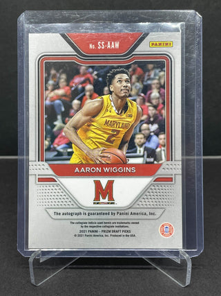 2021 Panini Prizm Draft Picks Aaron Wiggins Sensational Signatures Auto #SS-AAW