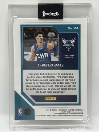 2020-21 Panini Chronicles Threads LaMelo Ball RC - No. 84