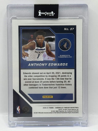 2020-21 Panini Chronicles Threads Anthony Edwards RC - No. 87
