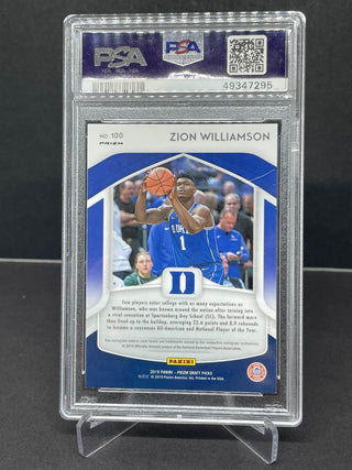 2019 Panini Prizm DP Zion Williamson Pink Pulsar PSA Mint 9