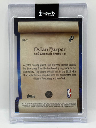 2025-26 Topps Holiday Dylan Harper Making The Nice List Rookie #ML-2