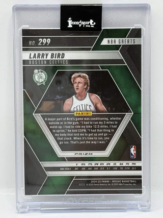 2024-25 Panini Mosaic NBA Greats Larry Bird Disco Prizm - No. 299