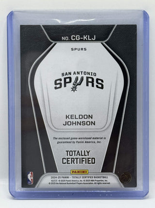 2024-25 Panini Totally Certified Keldon Johnson Certified Gamers Patch #CG-KLJ