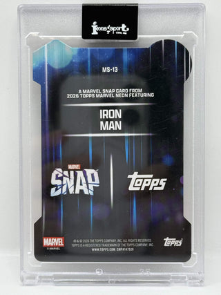2026 Topps Marvel Neon Iron Man SNAP Die-Cut #MS-13