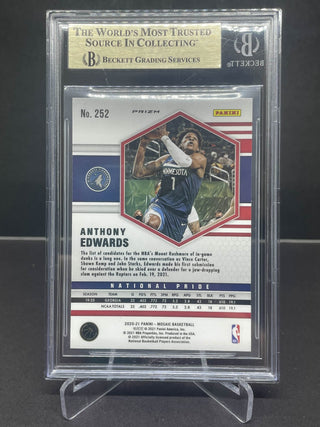 2020-21 Panini Mosaic Camo Pink Anthony Edwards BGS 9.5 Gem Mint