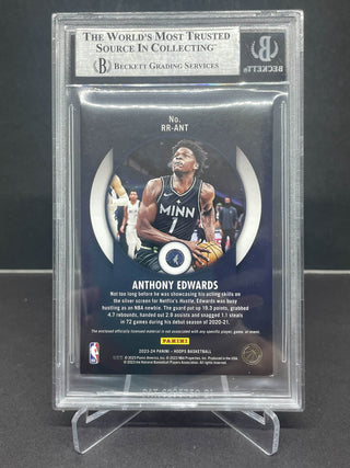 2023-24 Hoops Rookie Remembrance Anthony Edwards Patch BGS NM-MT 8