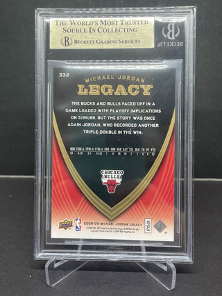 2008-09 Upper Deck Jordan Legacy Collection 332 BGS 9.5 Gem Mint