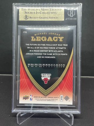 2008-09 Upper Deck Jordan Legacy Collection 176 BGS 9.5 Gem Mint