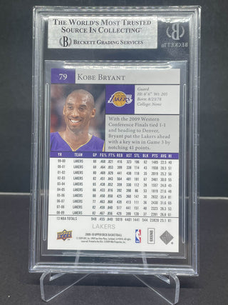 2009-10 Upper Deck Kobe Bryant BGS 9 Mint