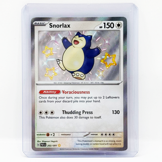 Pokémon TCG Snorlax 202/191 Paldean Fates Shiny Rare