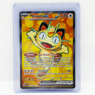 Pokémon TCG Meowth ex 107/088 Perfect Order Full Art Holofoil