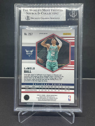 2020-21 Panini Mosaic Green LaMelo Ball BGS NM-MT+ 8.5