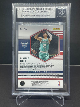 2020-21 Panini Mosaic Silver LaMelo Ball BGS NM-MT+ 8.5