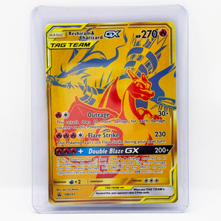 Pokémon TCG Reshiram & Charizard GX Tag Team Sun & Moon Black Star Promo Gold