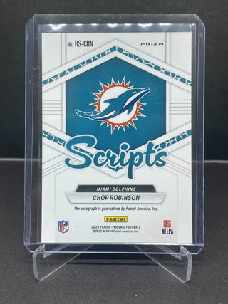 2024 Panini Mosaic Scripts Chop Robinson Auto RC #RS-CRN