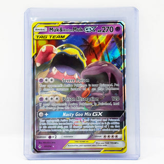 Pokémon TCG Muk & Alolan Muk GX Tag Team 61/214 Unbroken Bonds Ultra Rare