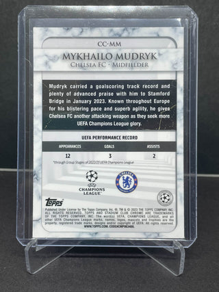 2023 Topps Chrome Stadium Club Mykhailo Mudryk Championship Contributions RC #CC-MM