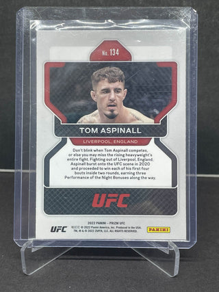 2022 Panini Prizm UFC Tom Aspinall RC - No. 134 (A)