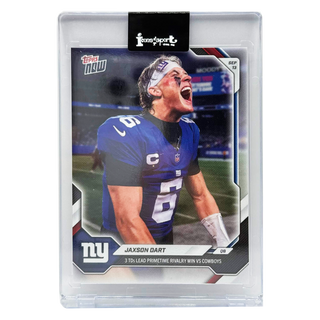 2026-27 Topps NOW NFL Jaxson Dart 3TDs Lead Primetime Rivalry Win Vs Cowboys #16