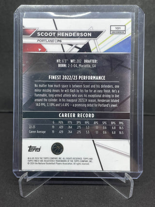 2024 Topps Finest Scoot Henderson Cubic RC - No. 101