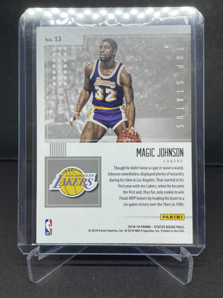 2018-19 Panini Status Magic Johnson Top Status Silver - No. 13