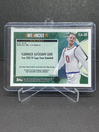 2024 Topps Finest Donte DiVincenzo Flashback Auto #FLA-DD