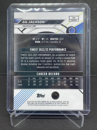 2024 Topps Finest GG Jackson Checkerboard Refractor RC - No. 86