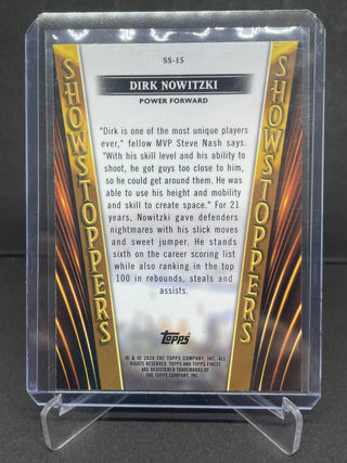 2024 Topps Finest Show Stoppers Dirk Nowitzki #SS-15