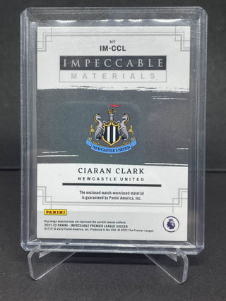 2021-22 Panini Impeccable Materials Ciaran Clark Jersey Patch 90/99