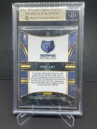 2019-20 Select Ja Morant Rookie BGS 9.5 Gem Mint