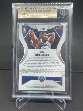 2019-20 Panini Prizm Zion Williamson Rookie BGS 9.5 Gem Mint