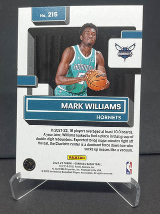 2022-23 Panini Donruss Mark Williams Rated Rookie Red/Yellow Laser - No. 215