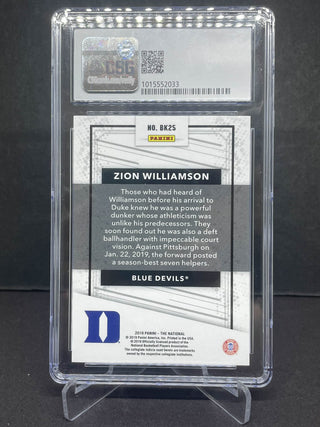 2019 Panini National Convention Silver Packs Prospects Zion Williamson 012/299 CSG Mint 9