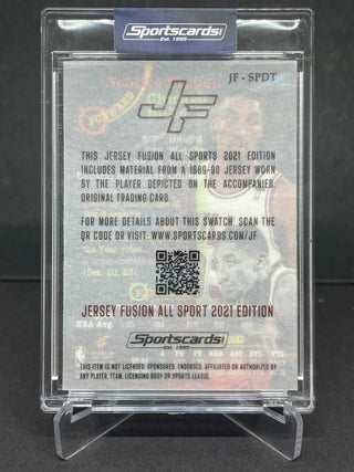 2021 Topps Stadium Club Scottie Pippen Jersey Fusion Game Used Swatch #JF-SPDT