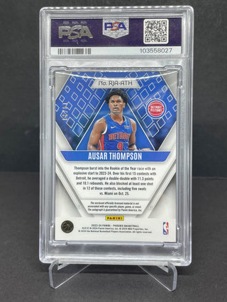 2023 Phoenix Ausar Thompson Rookie Jersey Purple Auto 14/99 PSA Mint 9